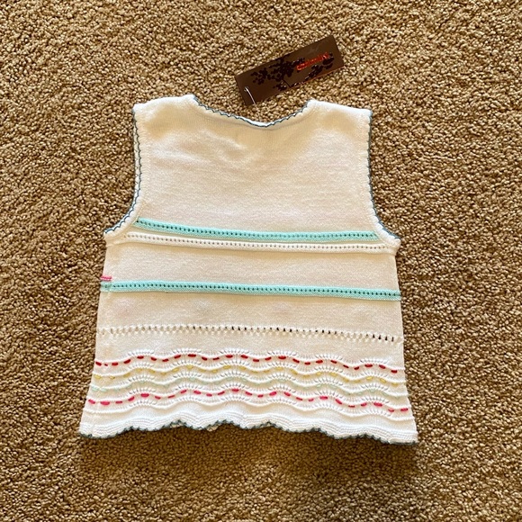 NWT Catimini Embroidered Flower Tank Top - Picture 3 of 8